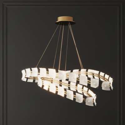 现代吊灯3D模型下载